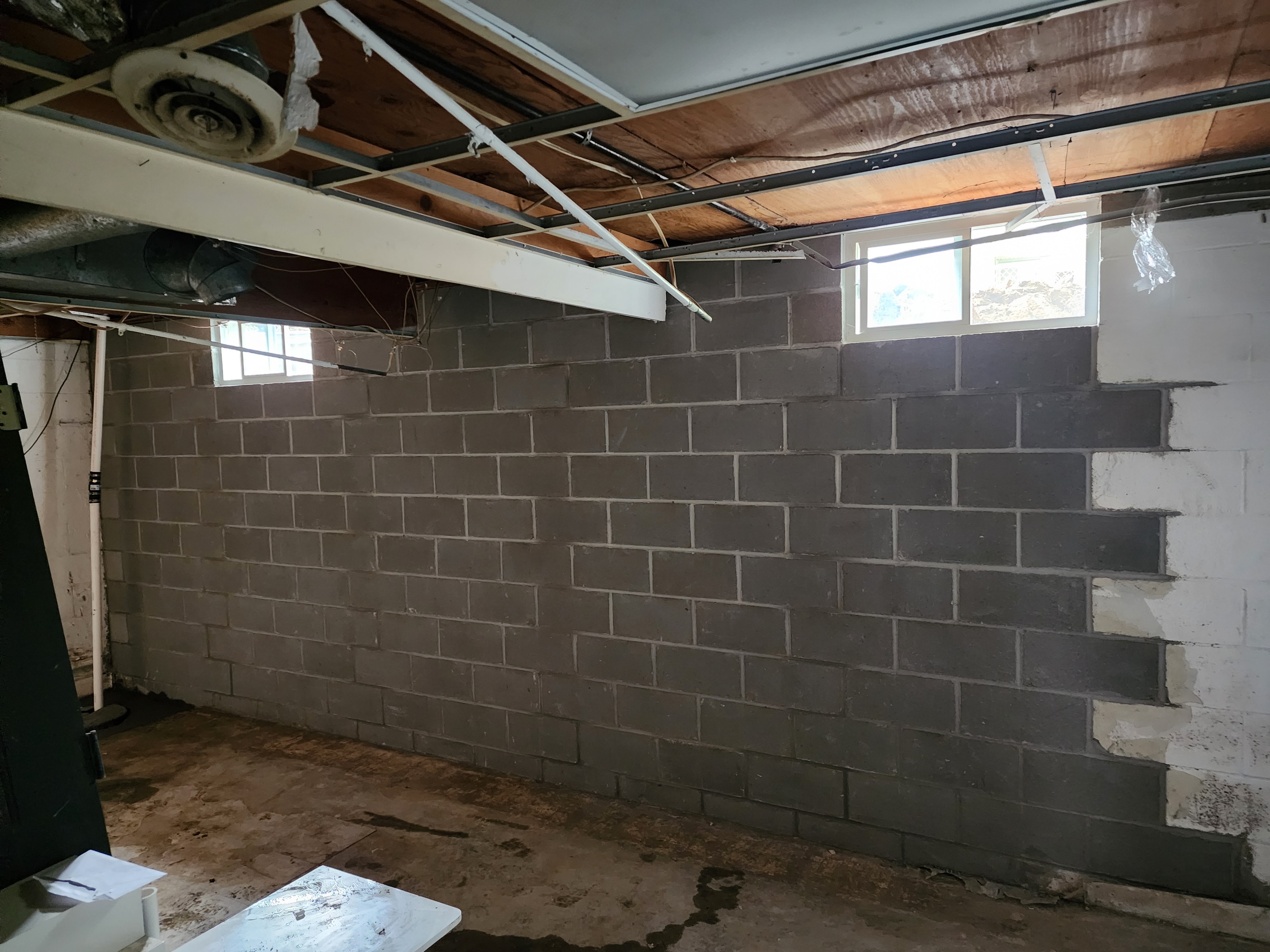 Collapsed Foundation Wall Replacement — after