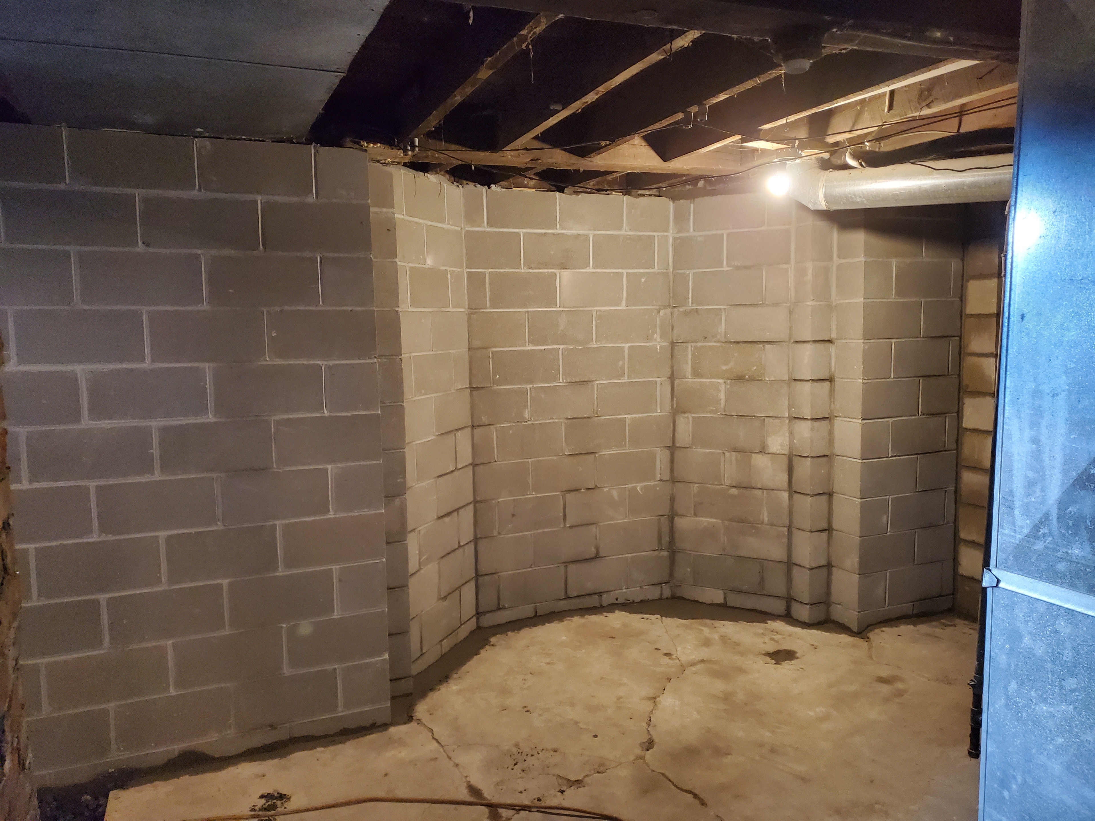 Collapsed Foundation Wall Replacement — after